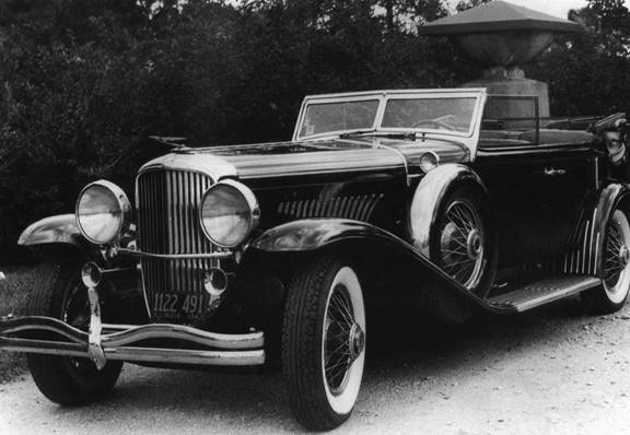 The Duesenberg when bought from dealer
                    in 1941 for $450