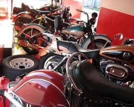 Early Motorcycles 007 Eleven early restored motorcycles arrive at Dick Shappy's warehouse on July 28, 2009.