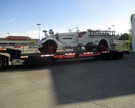 Tri-State Firefighter Meet 2017 IMG_1793 - Copy I decided to play it safe and flatbed the truck to this event because this was our first outing with this vehicle.