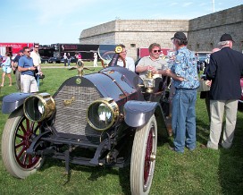 100_0524 1912 Speedwell Speed Car Won "Best Brass Era Car" award at the New­port Con­cours d'Elegance on May 23, 2010. 