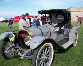 1914 Pope Hartford Portola Roadster 100_0527 Dick Shappy receiving the "Judges Choice" award for his 1914 Pope Hartford Portola Roadster at the Newport Concourse d'Eleganse on May 23, 2010.