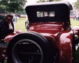 1918 Cadillac Roadster 2025-03-19 d17cad2 Rear view of the 1918 Cadillac Roadster.