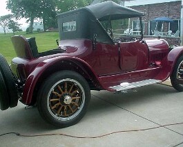 1918 Cadillac Roadster 2025-03-19 show3 All ready for the show.