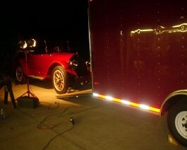 1918 Cadillac Roadster 2025-03-19 showtime Loading up for the show.