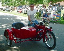 1920 Indian Power Plus 2004-06-20 dsc00213 Sean Brayton accepting the first place award won by Dick Shappy's 1920 Indian PowerPlus at the Viking Chapter of the Veteran Motor Car Club of America show at...