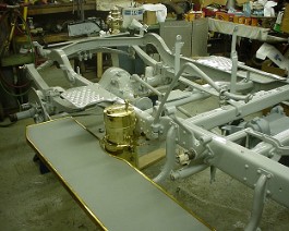 1911 Cadillac Model 30 Demi Tonneau dsc01312 Chassis has been sandblasted and painted in French grey enamel. Newly fabricated running boards are complete, and hard-to-find Gray & Davis carbide generator is...
