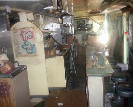 DSC00710 Interior of small diner. It seated only ten people.