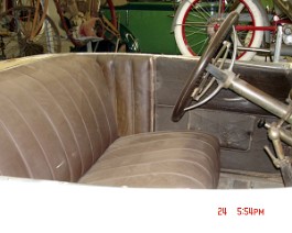 1916 Crane-Simplex Torpedo Runabout DSC00499 New upholstery on front seat and original door panels.
