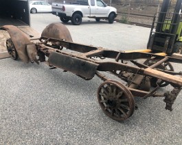 1917 Curtiss OXX-6 Aero Engine Race Car 2019-11-02 IMG_0332 After looking through my "project car" inventory in my downtown warehouse, I picked a period-correct 1917 Cadillac chassis to be used for the new race car...