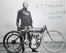 Lee Taylor with the Emblem Racer.