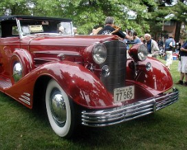 1933 Cadillac V-16 Fisher bodied convertible coupe